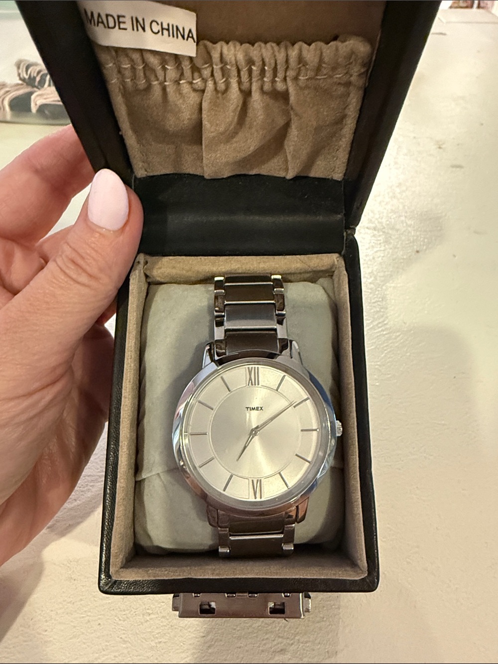 Men’s Timex stainless steel watch